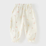 Dave&Bella Summer Toddler Girls Ice Cream Print Comfortable Mosquito Proof Pants