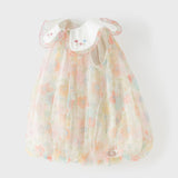 Dave&Bella Toddler Girls Cute Flower Print Mesh Comfortable Princess Dress