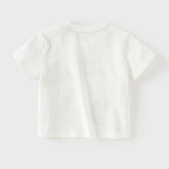 Dave&Bella Toddler Boys Summer Multi-color Cute Animal Print Breathable Cotton T-shirts