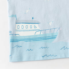 Dave&Bella Toddler Boys Summer Multi-color Cute Animal Print Breathable Cotton T-shirts