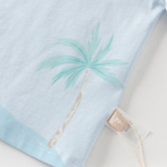 Dave&Bella Toddler Boys Summer Multi-color Cute Animal Print Breathable Cotton T-shirts