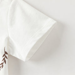 Dave&Bella Toddler Boys Summer Multi-color Cute Animal Print Breathable Cotton T-shirts