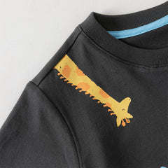 Dave&Bella Toddler Boys Summer Multi-color Cute Animal Print Breathable Cotton T-shirts