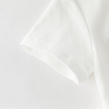 Dave&Bella Toddler Boys Summer College-style White Short Sleeve Formal Polos