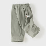 Dave&Bella Toddler Boys Summer Lightweight Straight-leg Loose Casual Pants