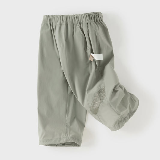 Dave&Bella Toddler Boys Summer Lightweight Straight-leg Loose Casual Pants