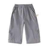 Dave&Bella Toddler Boys Summer Lightweight Straight-leg Loose Casual Pants