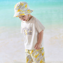 Dave&Bella Toddler Boys Summer Casual Yellow Outdoor Sunscreen Hats