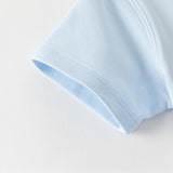 Dave&Bella Summer Toddler Boys Sky Blue Short Sleeve Lightweight Casual T-shirts