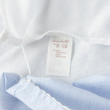 Dave&Bella Summer Toddler Girls Blue White Striped Round Collar Soft Casual Birthday Dress