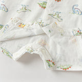 Dave&Bella Summer Baby Boys Dinosaur Print Cute Cotton Soft Lightweight Daily Romper