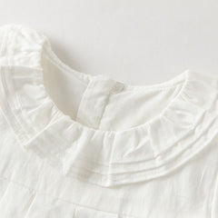 Dave&Bella Summer Toddler Girls Daisy Print Cute Doll Collar Cotton Soft Party A-Line Dress