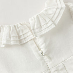 Dave&Bella Summer Toddler Girls Daisy Print Cute Doll Collar Cotton Soft Party A-Line Dress