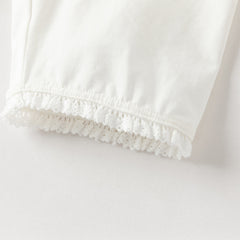 Dave&Bella Summer Toddler Girls Blue Sleeveless Breathable Cute Embroidered Outfit Sets