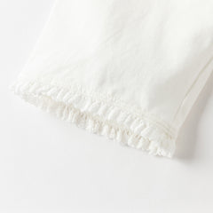 Dave&Bella Summer Toddler Girls Blue Sleeveless Breathable Cute Embroidered Outfit Sets