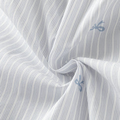 Dave&Bella Summer Toddler Girls Bow Print White Blue Striped Party Soft A-line Dress