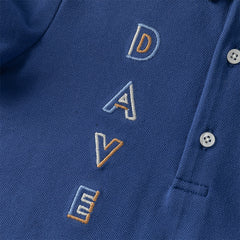 Dave&Bella Summer Toddler Boys Daily Blue Polo Collar Comfortable Outfit Sets