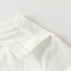 Dave&Bella Summer Toddler Boys White Short Sleeve Soft Cotton Holiday Outfit Sets