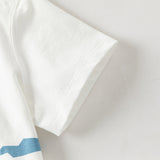 Dave&Bella Summer Toddler Boys White Short Sleeve Soft Cotton Holiday Outfit Sets