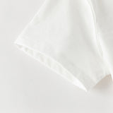 Dave&Bella Summer Toddler Boys White Short Sleeve Soft Cotton Holiday Outfit Sets