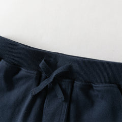 Dave&Bella Summer Toddler Boys White Short Sleeve Soft Cotton Holiday Outfit Sets