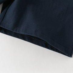 Dave&Bella Summer Toddler Boys White Short Sleeve Soft Cotton Holiday Outfit Sets