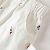 Dave&Bella Toddler Boys Summer College-style Blue White Striped Breathable Outfit Sets