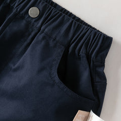 Dave&Bella Summer Toddler Boys Gentle Red Short Sleeve Breathable Formal Outfit Sets