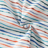 Dave&Bella Summer Toddler Boys Striped Daily Cotton Leisure Breathable Top Shorts Sets