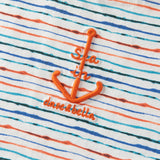 Dave&Bella Summer Toddler Boys Striped Daily Cotton Leisure Breathable Top Shorts Sets