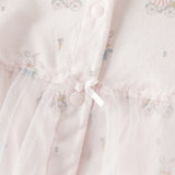 Dave&Bella Baby Girls Summer Cute Pink Print Lightweight Soft One-piece Rompers