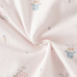 Dave&Bella Baby Girls Summer Cute Pink Print Lightweight Soft One-piece Rompers