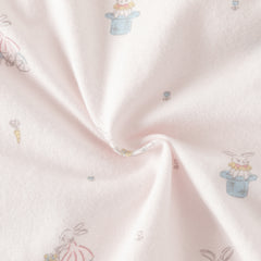 Dave&Bella Baby Girls Summer Cute Pink Print Lightweight Soft One-piece Rompers