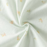 Dave&Bella Baby Girls Summer Adorable Green Floral Sleeveless Breathable Cotton Rompers