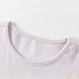 Dave&Bella Toddler Girls Summer Purple Sleeveless Comfortable T-shirt Pant Suits