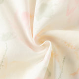 Dave&Bella Summer Toddler Girls Chinese-style Sleeveless Beige Lotus Print A-line Dress