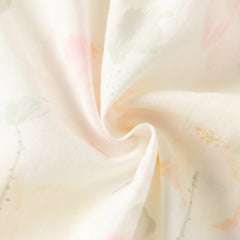 Dave&Bella Summer Toddler Girls Chinese-style Sleeveless Beige Lotus Print A-line Dress