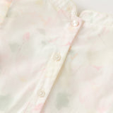 Dave&Bella Summer Toddler Girls Chinese-style Sleeveless Beige Lotus Print A-line Dress