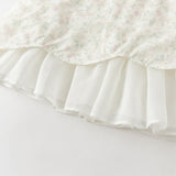 Dave&Bella Toddler Girls Summer Classic Floral White Turtle Chinese-style Mesh Dress