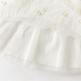 Dave&Bella Toddler Girls Summer Pink/Beige Chinese-style A-line Party Mesh Dress