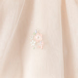 Dave&Bella Toddler Girls Summer Pink/Beige Chinese-style A-line Party Mesh Dress