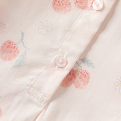 Dave&Bella Summer Toddler Girls Sweet Pink Fruit Print Chinese-style Sleeveless Party Dress