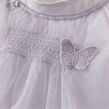 Dave&Bella Toddler Girls Summer Elegant Purple Butterfly Mesh Princess Dress -1
