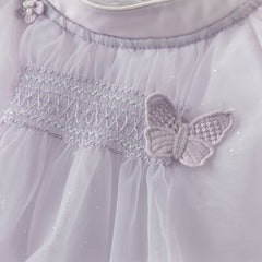 Dave&Bella Toddler Girls Summer Elegant Purple Butterfly Mesh Princess Dress