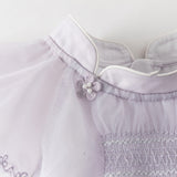 Dave&Bella Toddler Girls Summer Elegant Purple Butterfly Mesh Princess Dress -1