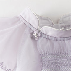 Dave&Bella Toddler Girls Summer Elegant Purple Butterfly Mesh Princess Dress