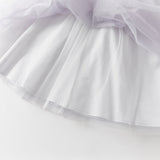 Dave&Bella Toddler Girls Summer Elegant Purple Butterfly Mesh Princess Dress -1