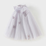 Dave&Bella Toddler Girls Summer Elegant Purple Butterfly Mesh Princess Dress -1