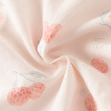 Dave&Bella Summer Baby Girls Chinese-style Fruit Print Pink Sleeveless Lightweight Rompers