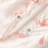 Dave&Bella Summer Baby Girls Chinese-style Fruit Print Pink Sleeveless Lightweight Rompers